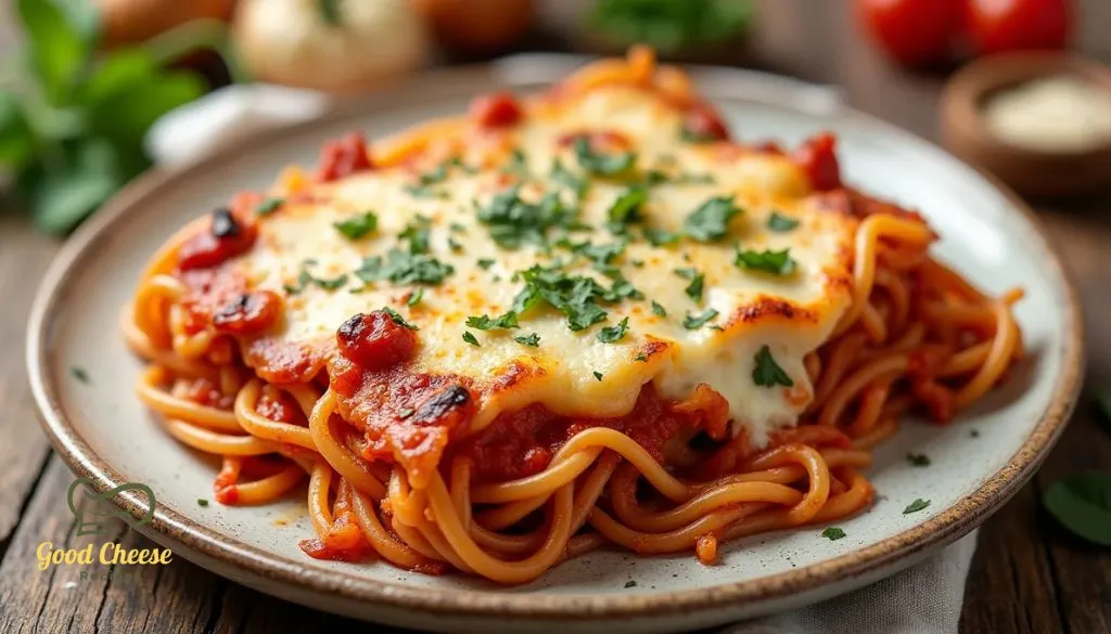 baked spaghetti with cream cheese