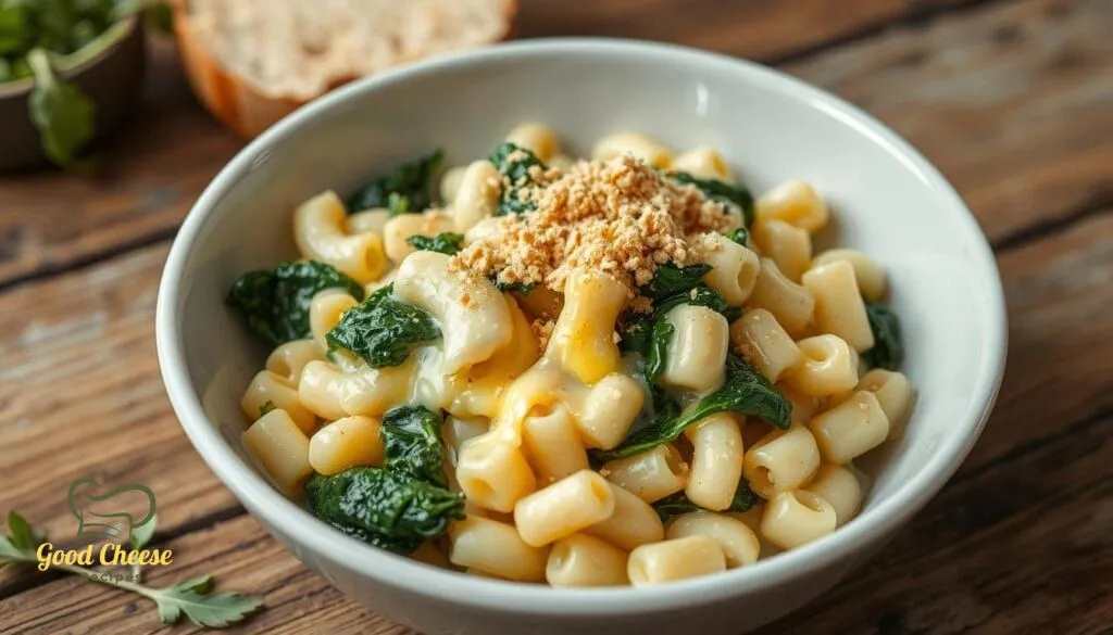 spinach mac and cheese